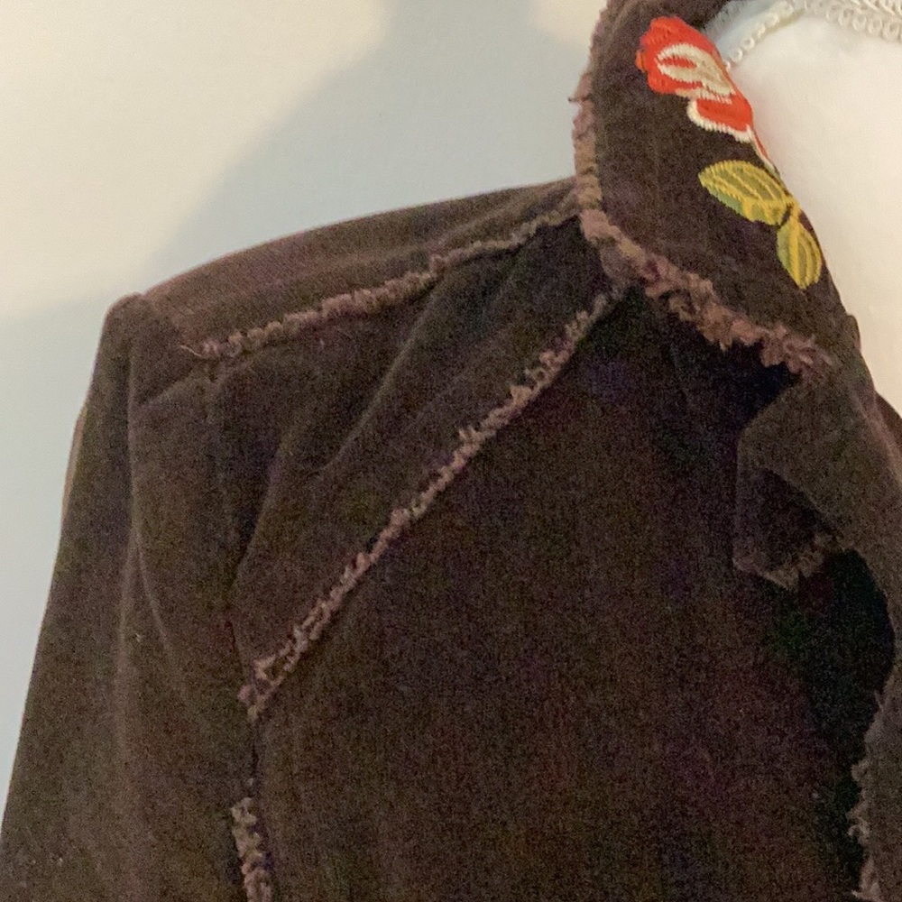 KIKIT JEANS brown corduroy jacket, embroidered - Picture 10 of 13